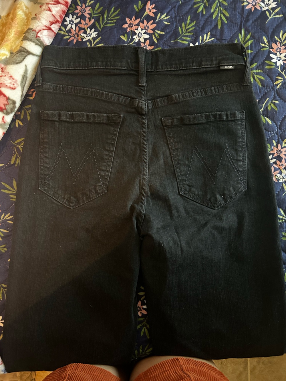 MOTHER Women's Straight Leg Jeans in Black